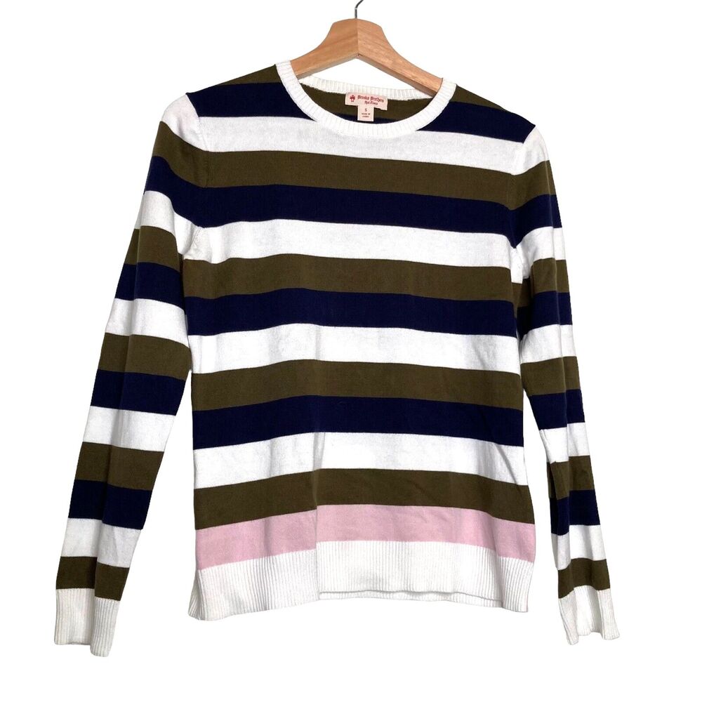 Brooks Brothers Colorblock Womens Sweater Size Small